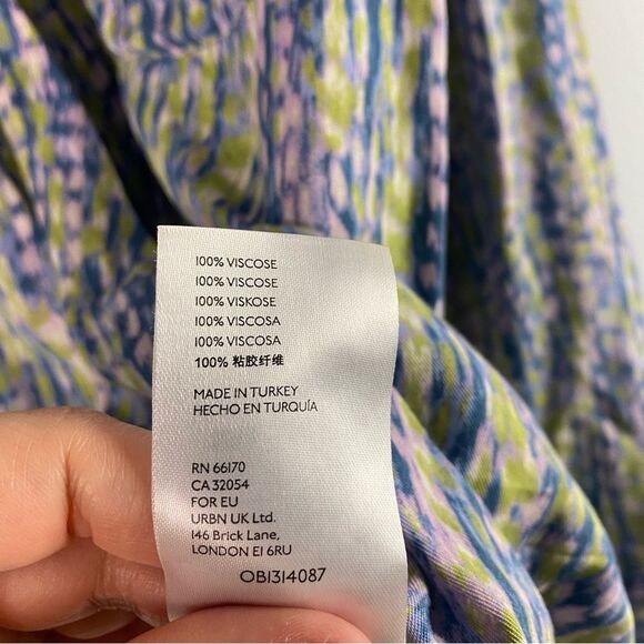 ANTHROPOLOGIE Pilcro Long Sleeve Wrap Blouse - Abstract Print - Size L - Picture 8 of 8